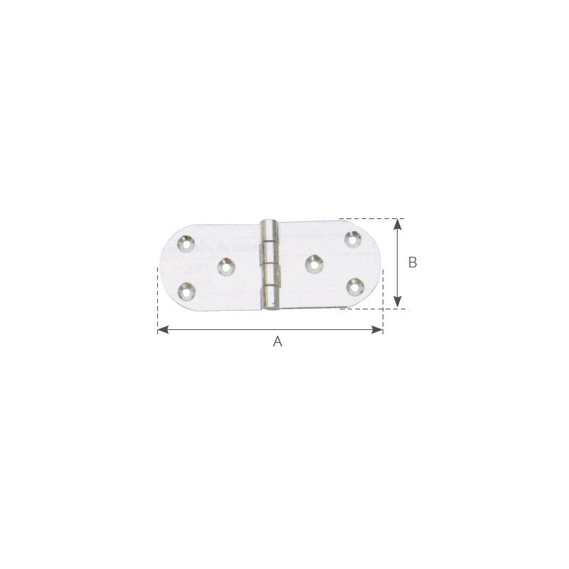 CERNIERA INOX MM.75 X 20
