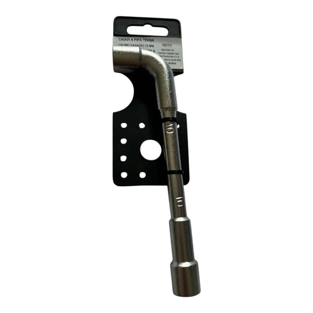 Chiave a Pipa Tekna 10 mm in Cromo Vanadio – Chiave Esagonale per Dadi e Bulloni