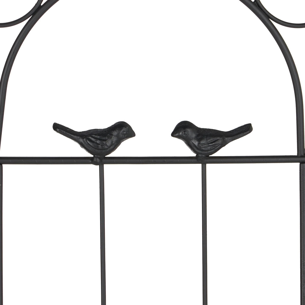 Set di 2 tutori decorativi per piante rampicanti 200 x 15 x 15 cm in metallo nero 13_0011988