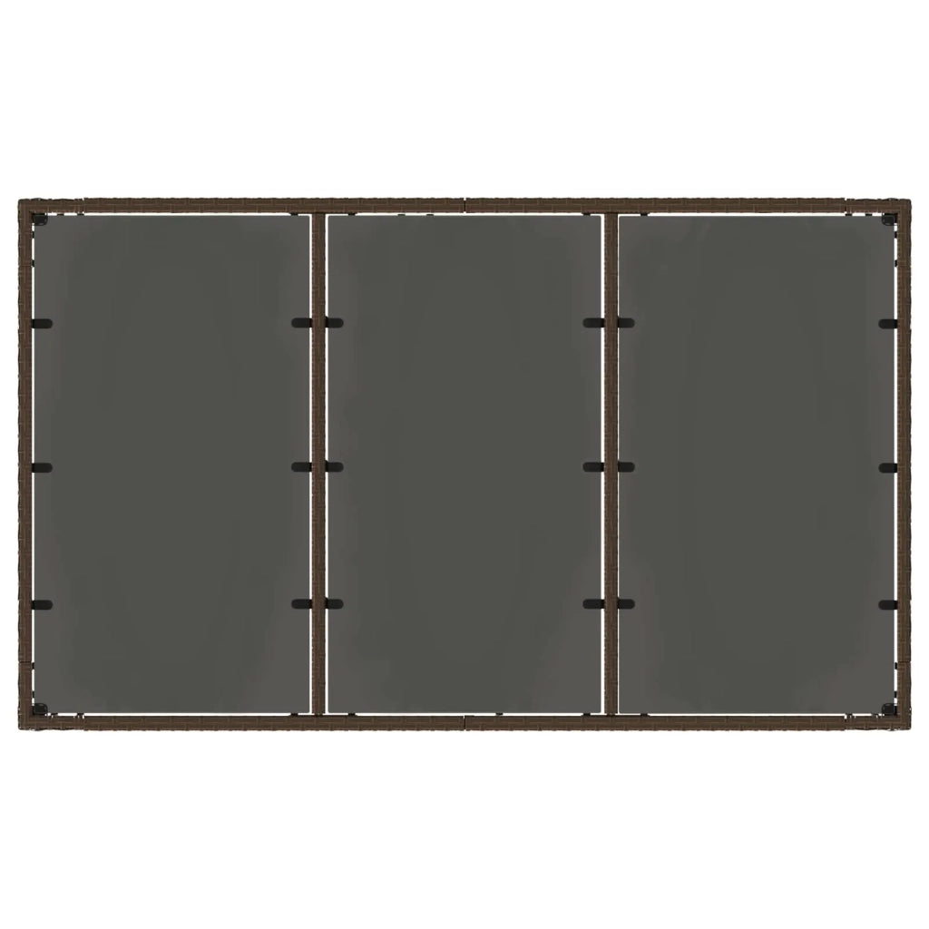Set da pranzo per esterni 7 pz polyrattan 3422317