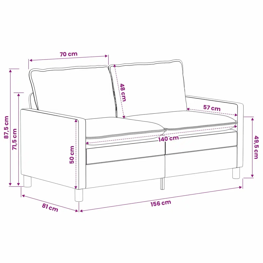 Set di divani 2 pcs Verde Poliestere 3417099