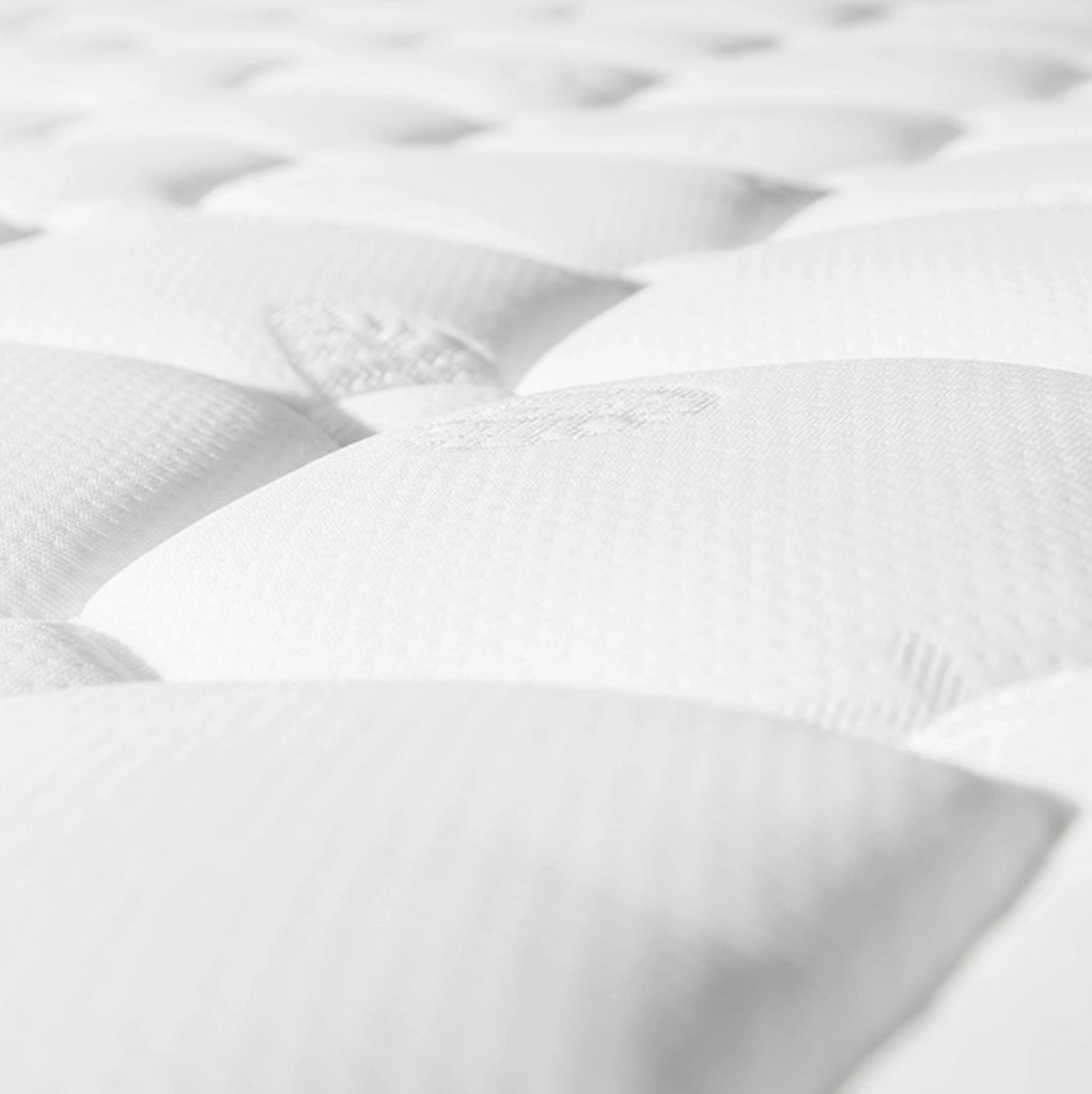 Letto imbottito 140x200 cm con testiera regolabile, contenitore e materasso grigio