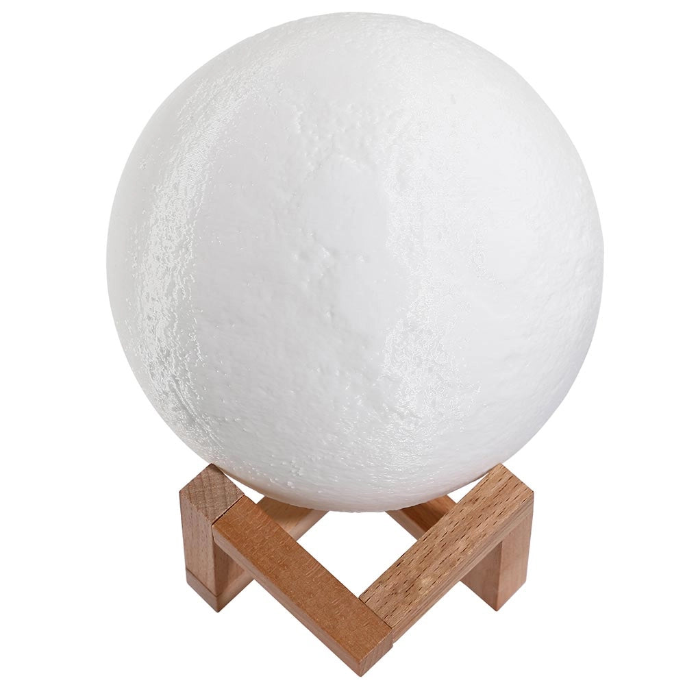 Lampada da Tavolo Sfera 15cm Luce LED RGB Telecomando e batteria ricaricabile usb