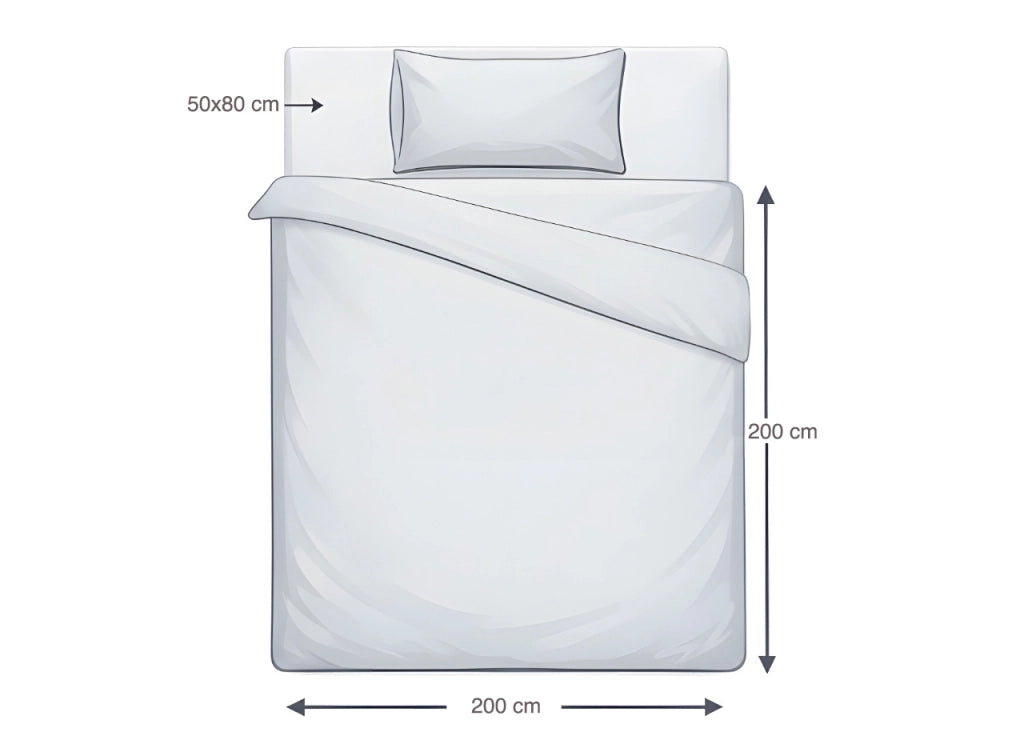 Sacco Copripiumino In 100% Cotone Made Italy Disegno Brick - Piazza E Mezza - Beige