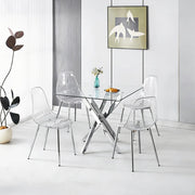 Set da pranzo 5 pezzi: 1 tavolo + 4 sedie