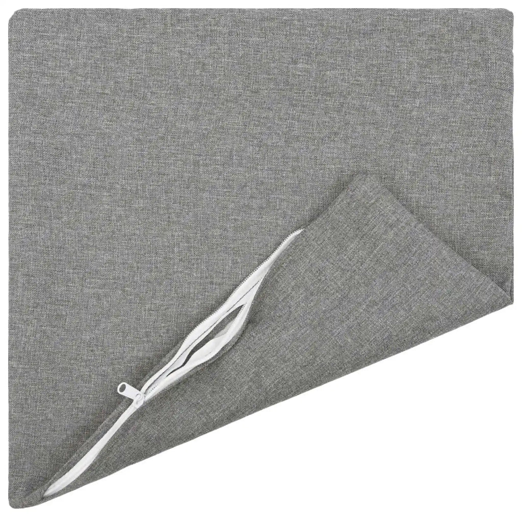 Cuscino con cuscino HEERLEN 2 pz Grigio Nuvola Tessuto 924463