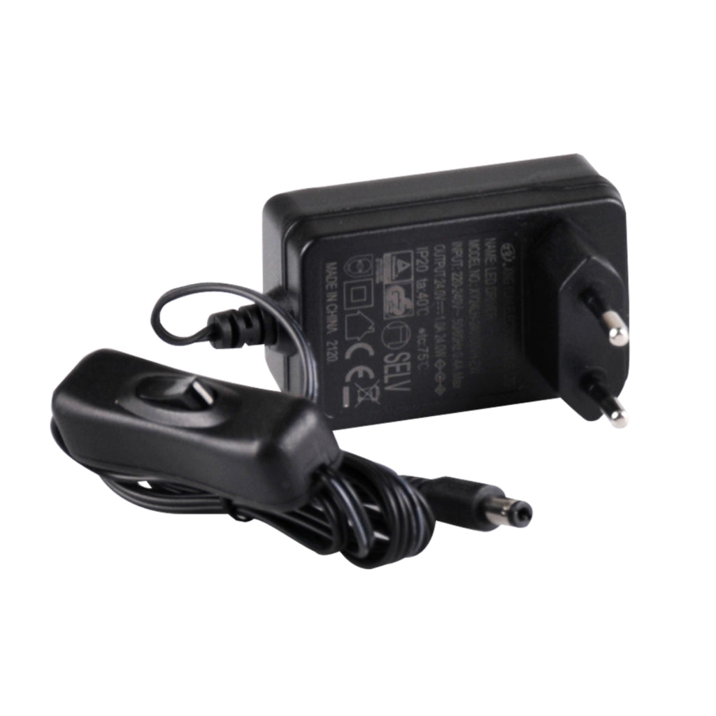 Kit striscia LED 24V 5m IP65 6500K con switch Polux