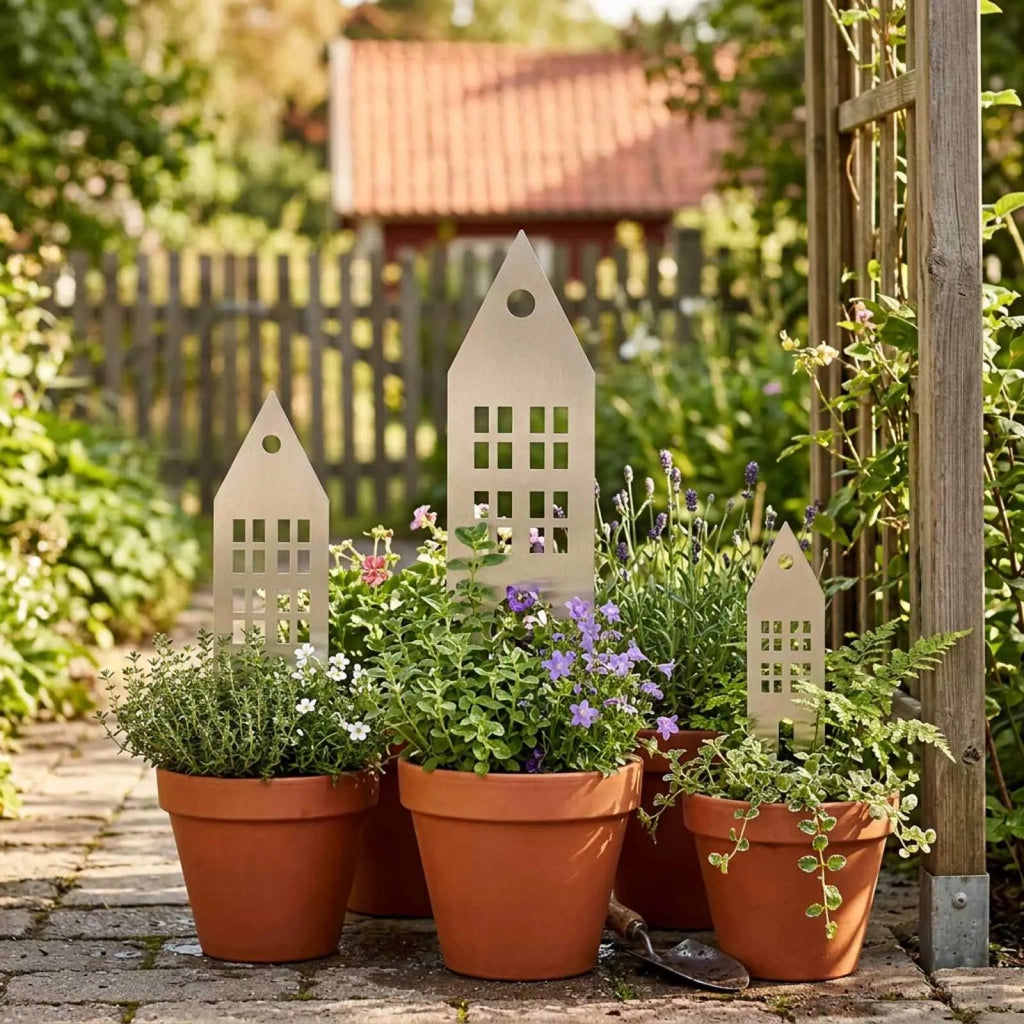 Palo da Giardino 3 pz 41 x 10 x 0,08 cm Argento Acciaio Inox 8013402