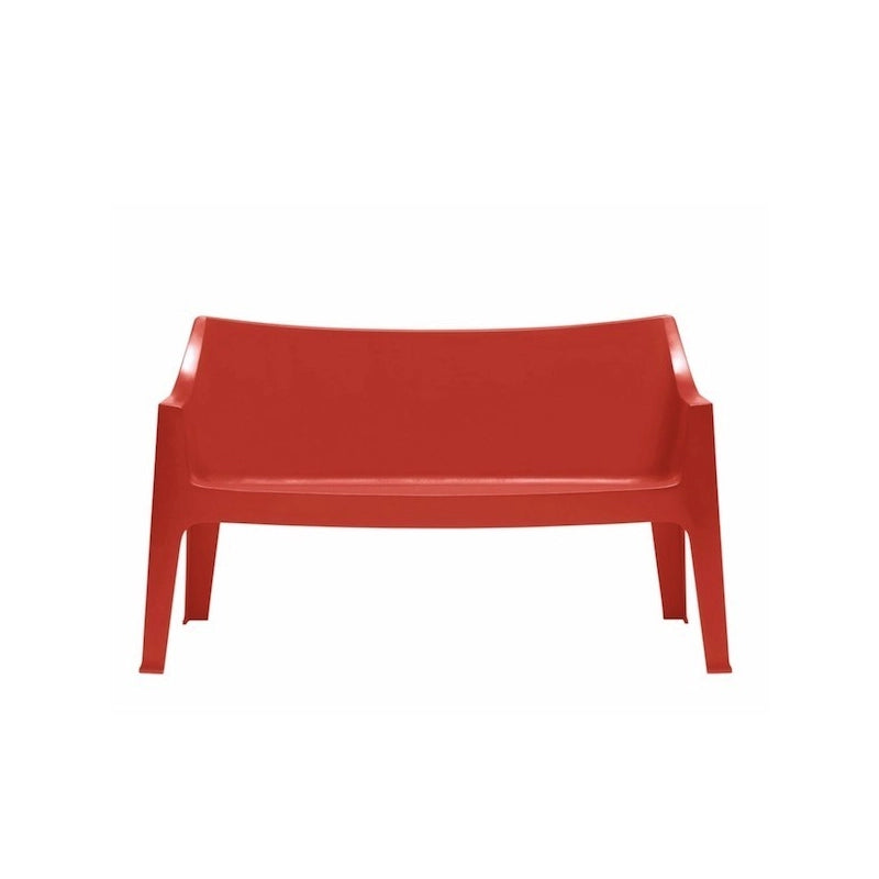 SET DUE DIVANO COCCOLONA TECNOPOLIMERO SCAB DESIGN - Rosso 40