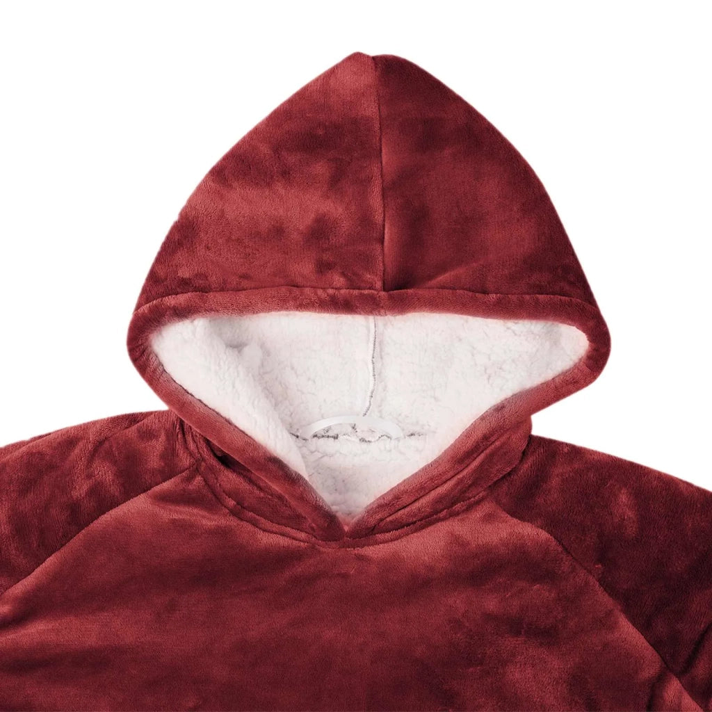 Felpa coperta Rosso Bordeaux L Pile e Flanella CFW4944256