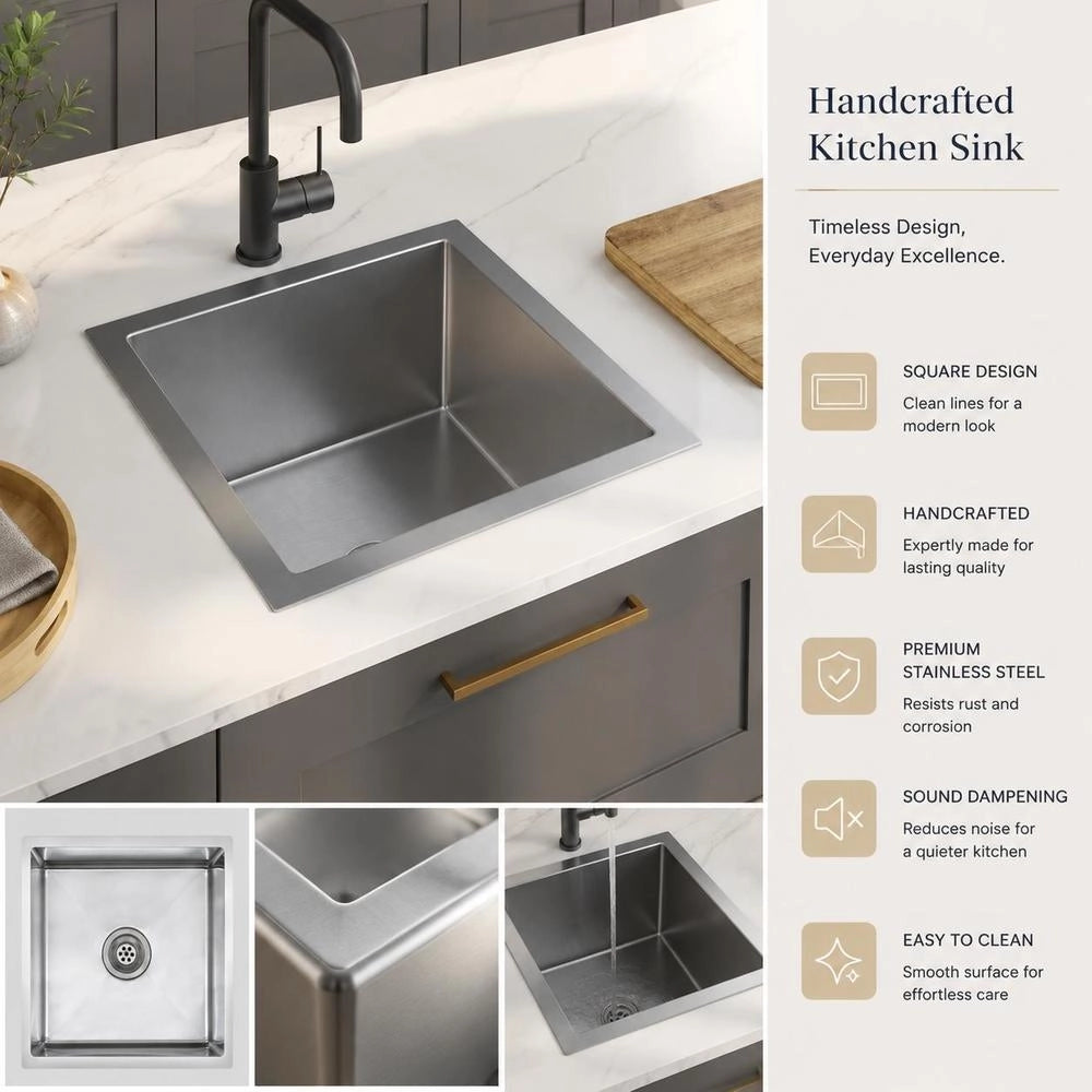 Handmade Stainless Steel Kitchen Sink