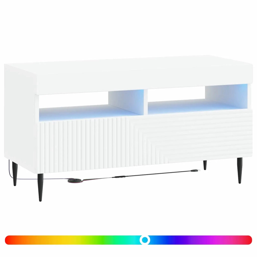 Mobile TV LED HAARLEM 81 x 35 x 43 cm Bianco 896995