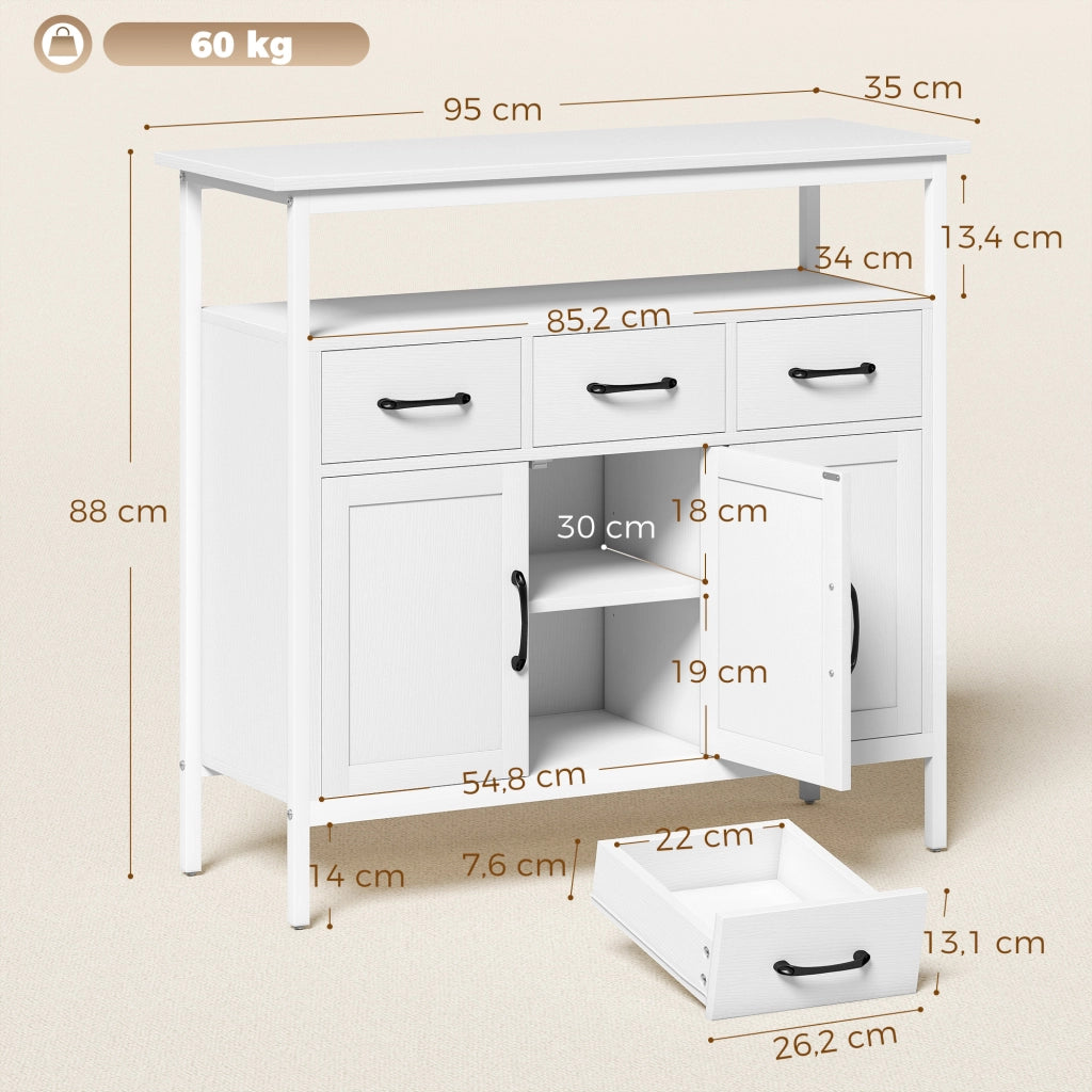 Armadio da cucina ¨C Minimal ¨C bianco 95x35x88cm