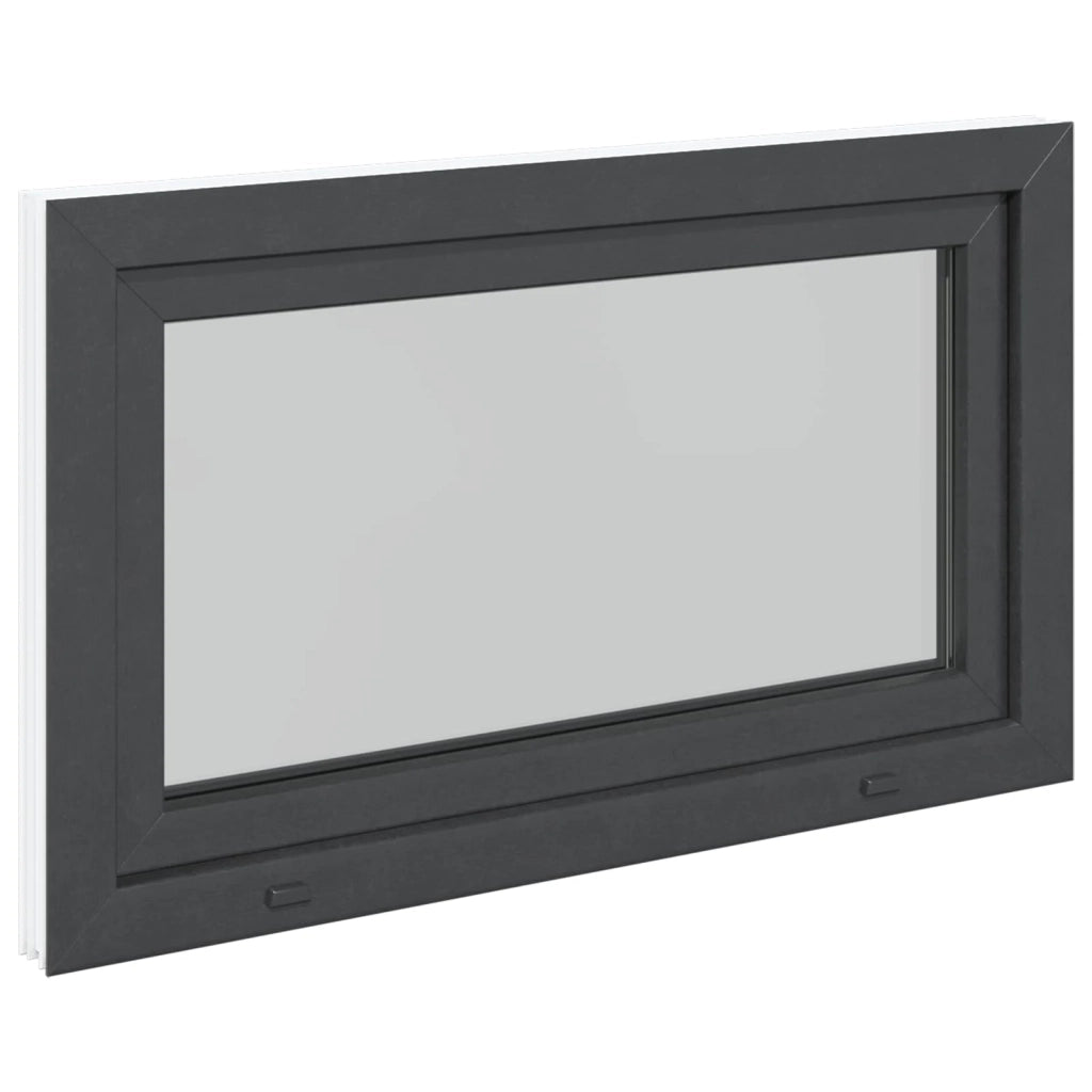Finestra per Soffitta RISOR 100 x 50 cm PVC e Vetro Antracite CFW6633293