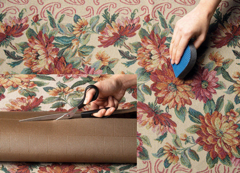 Tappeto Passatoia Tessuto Jacquard Linea Emozioni Dis Amour Tortorosso - 57x400 - Tortorosso
