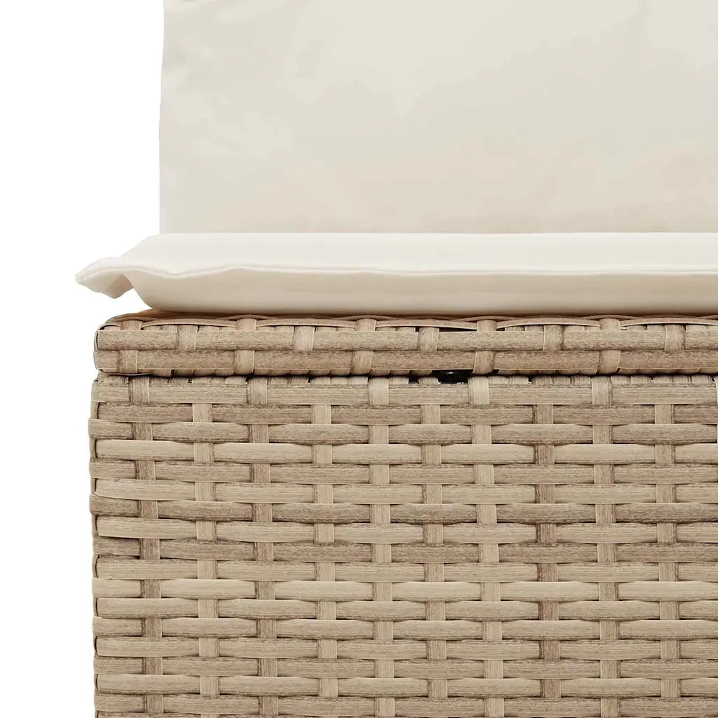 Set Divano da Giardino 5 pcs Beige Rattan in Polipropilene 3357104
