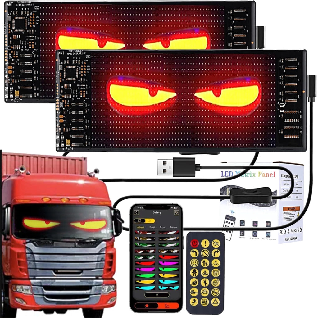 Display LED flessibile auto con occhi dinamici smart