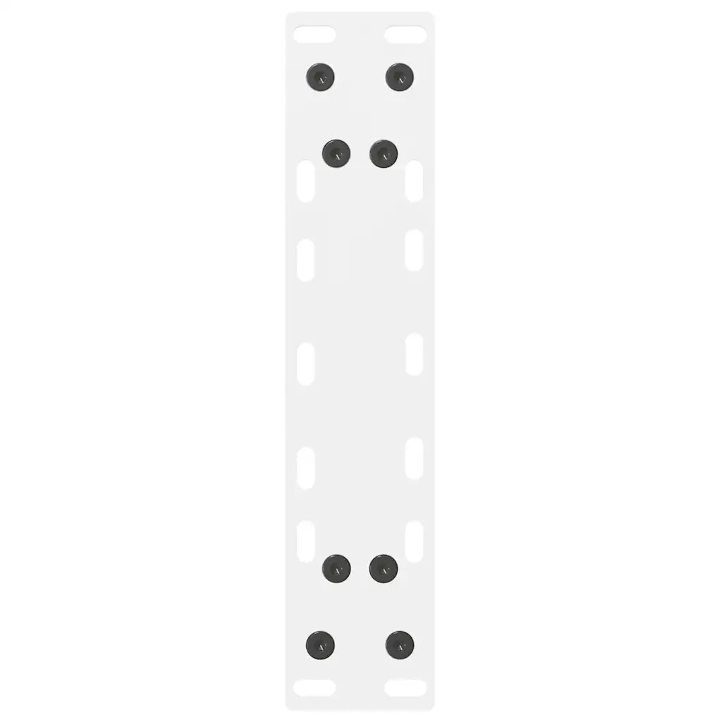 Pieds de table console Blanc 2 pièces 38 x (72-73) cm Acier
