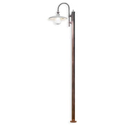 Palo Esterno Classico Campobasso Metallo E Ceramica Nero Sfumato Rame 1 Luce E27