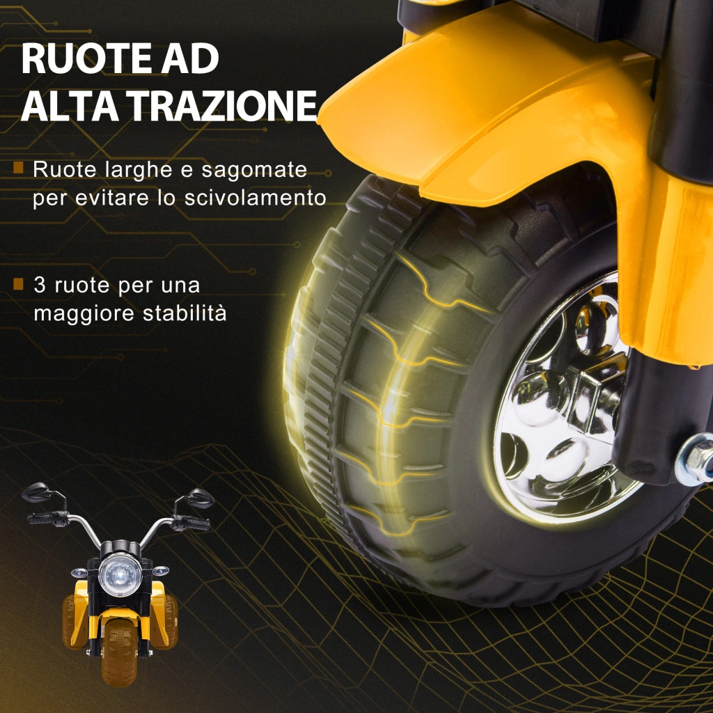Moto Elettrica per Bambini ¨C zephmum ¨C Gialla 72x57x56