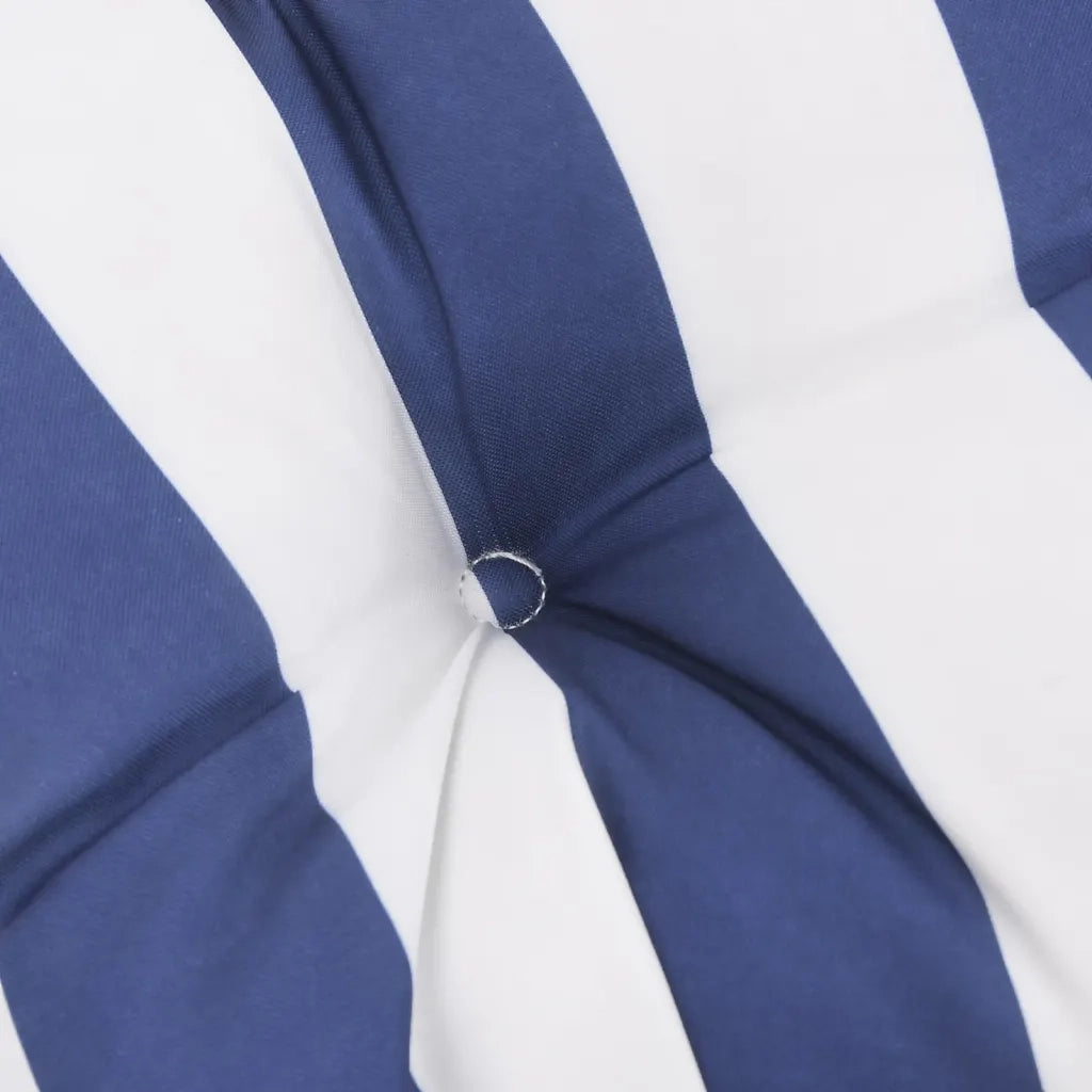 Cuscini per Sedia 4 pz | Cuscini per sedie Bianco e Blu 50x50x7 cm Tessuto Oxford