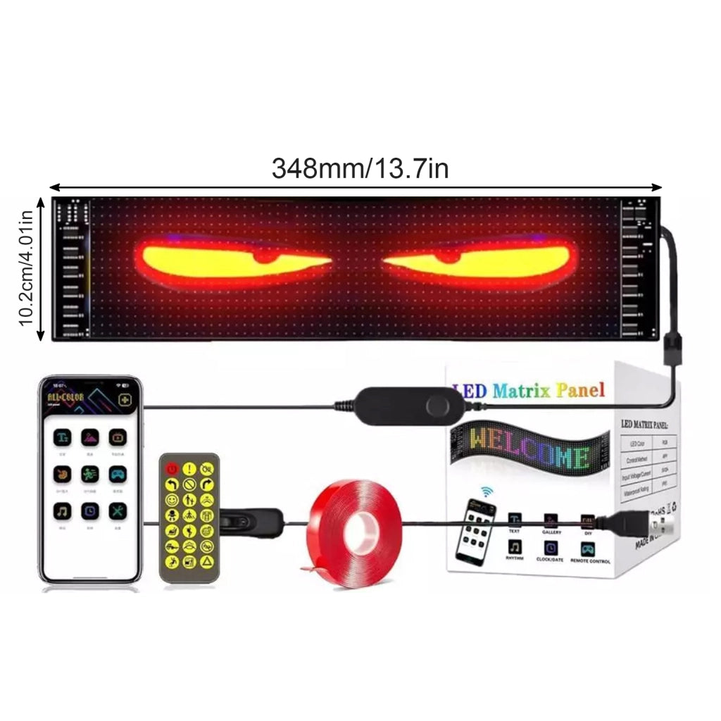 Display LED flessibile auto con occhi dinamici smart