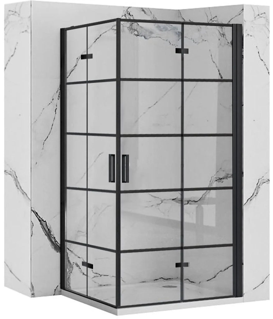 Cabina Doccia Rea Molier Black Double 80x90