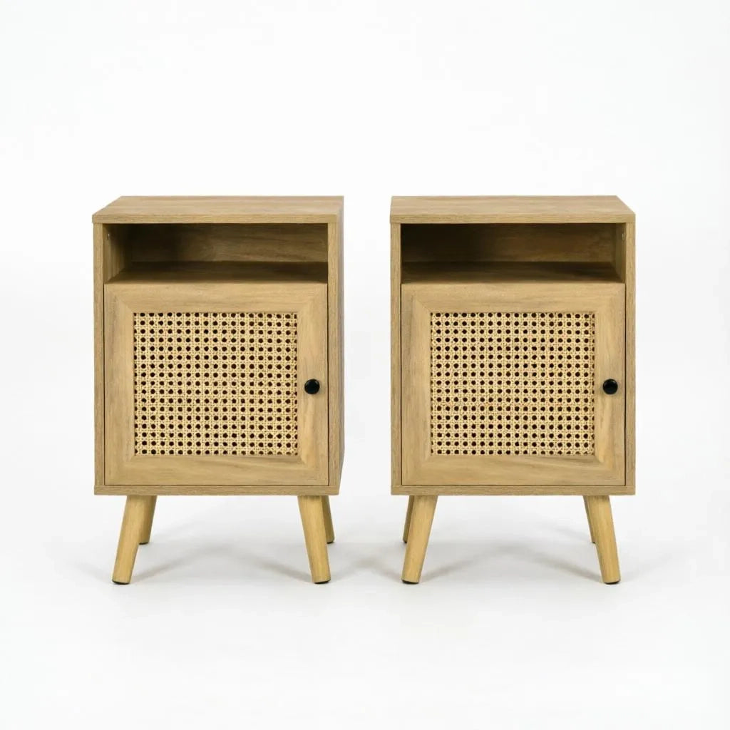 Set 2 Tavolini Comodino, Sideboard Compatto (solo 2 tavolini)