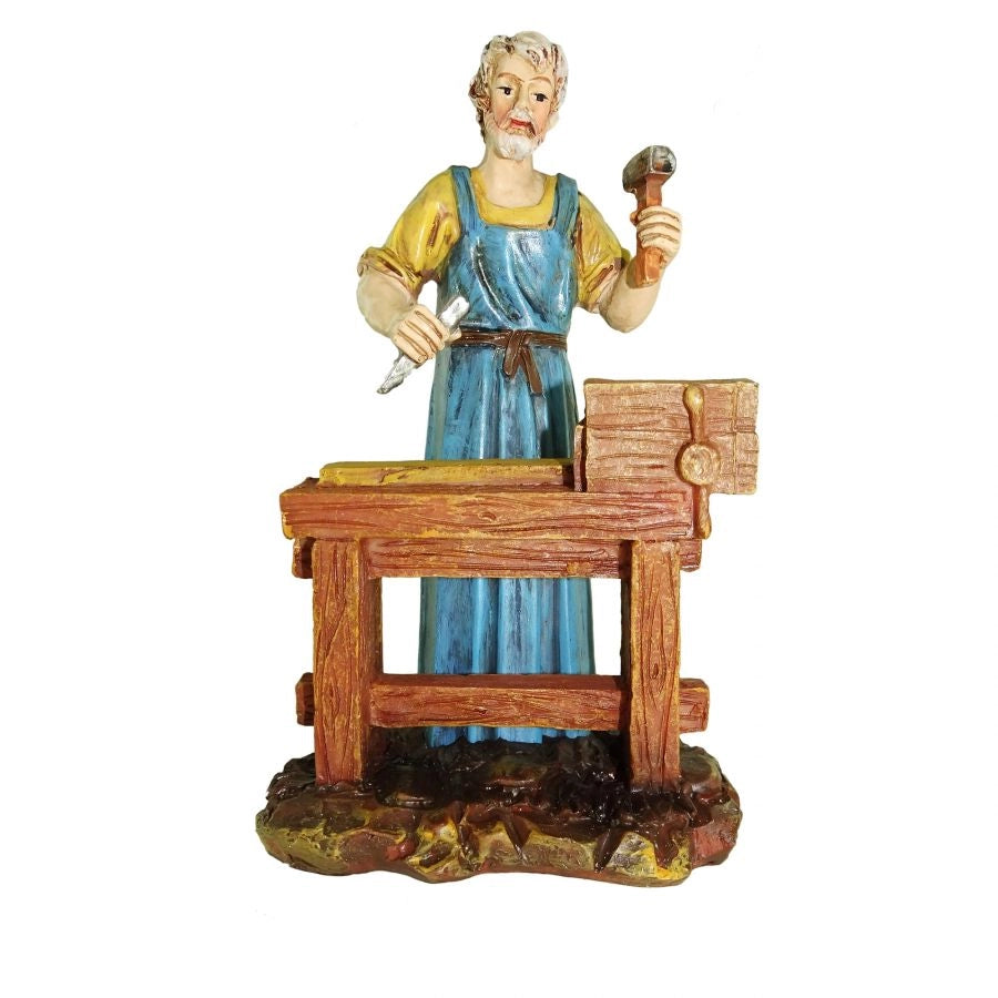 FALEGNAME AL BANCO PER PRESEPE DA 10 CM