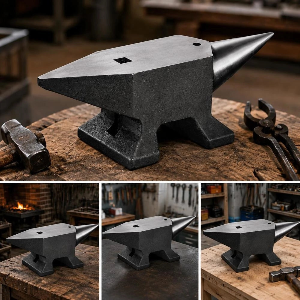 Anvil Single Horned Anvil 10 Kg Steel Anvil Forged Anvil Robust Horned Anvil Blacksmith Jewelers Metalworker Blacksmithing Tool Suitable For Riveting, Flattening, Forging And Shaping