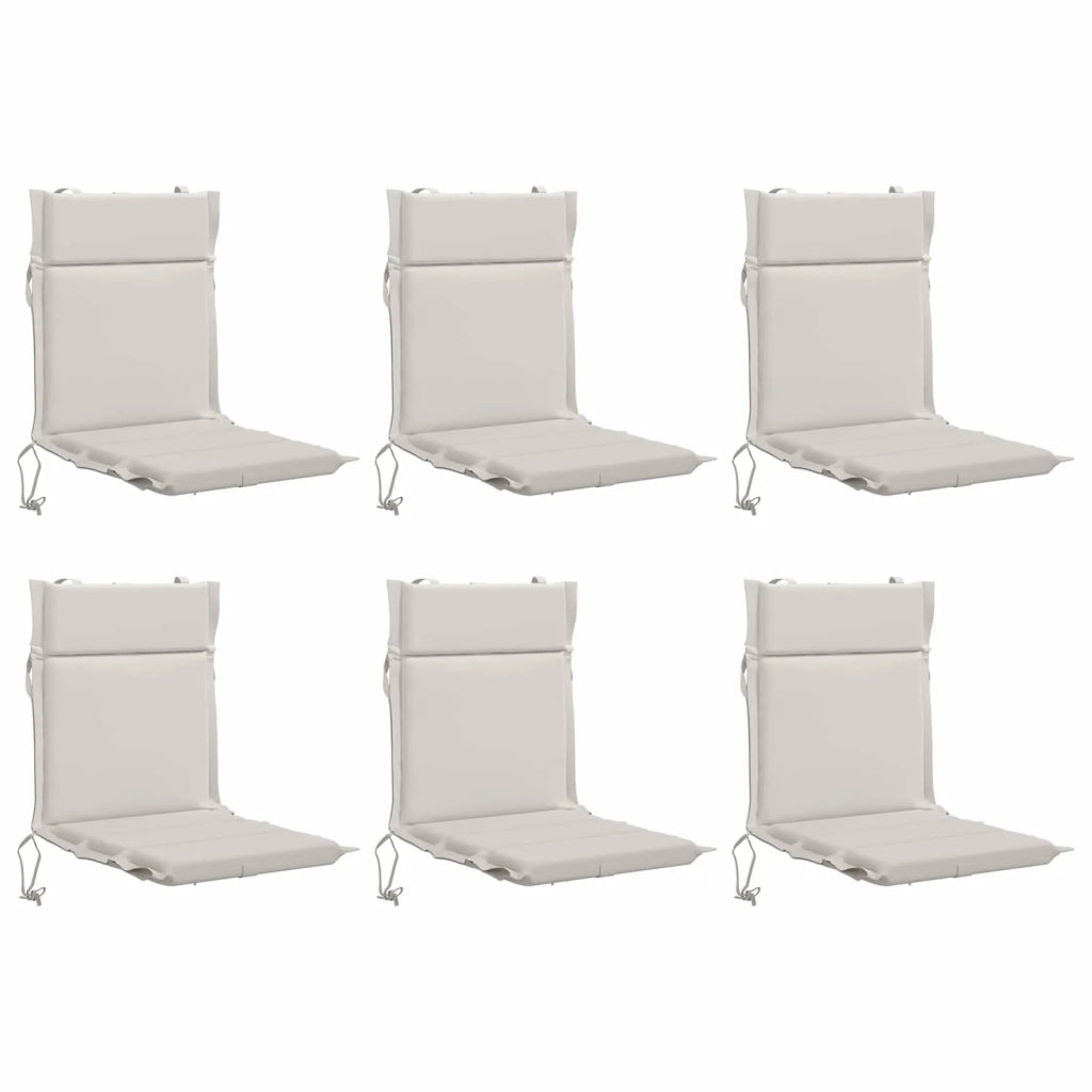 Cuscino per sedia a schienale basso GEMERT 6 pz 100% Poliestere 946452