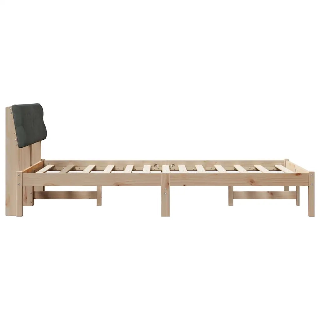 Struttura del Letto marrone e grigio scuro 120 x 200 cm 878610