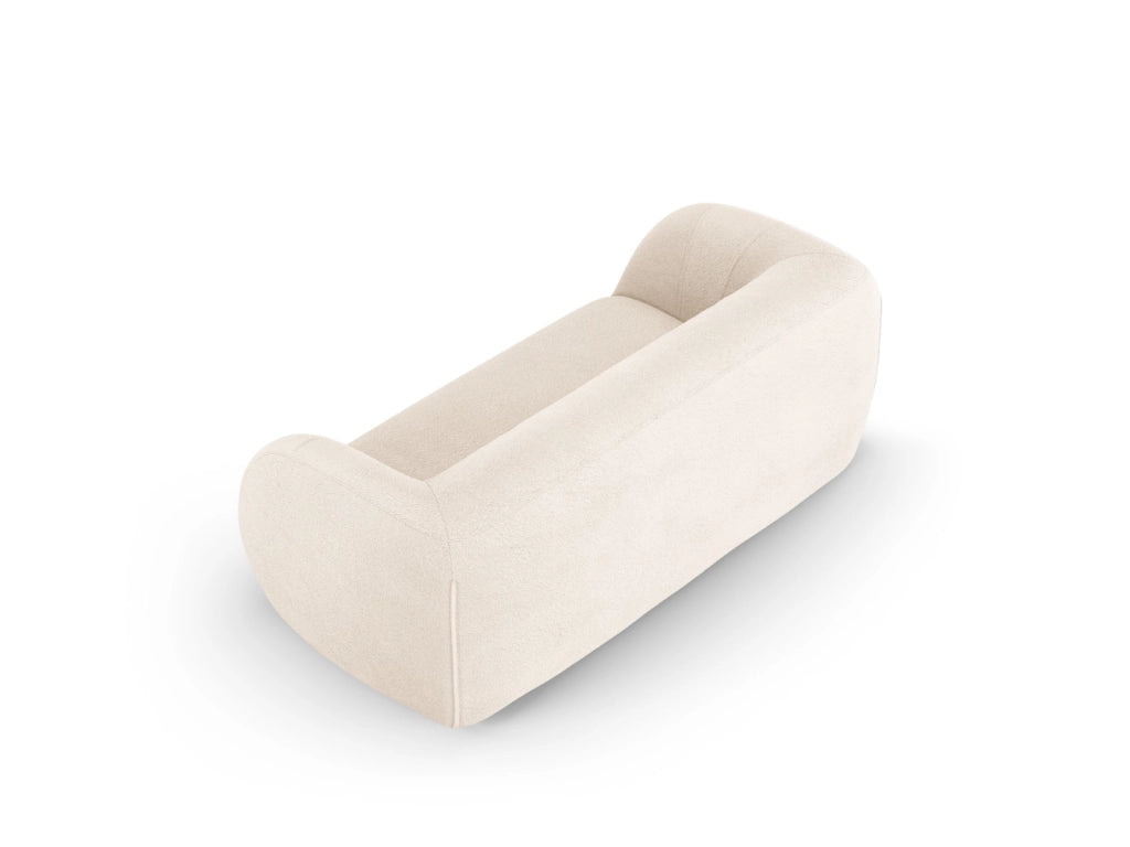 Cosmopolitan Design - Divano "Essen" 2 posti in bouclé beige 