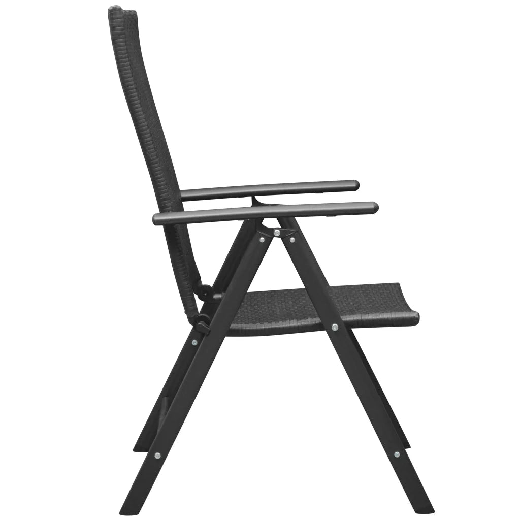 Set da Pranzo da Giardino 3 pz Nero