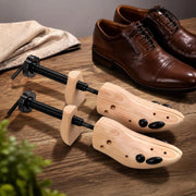 Shoe Trees, 2 Pairs, Size 41-46, Solid Pine Wood