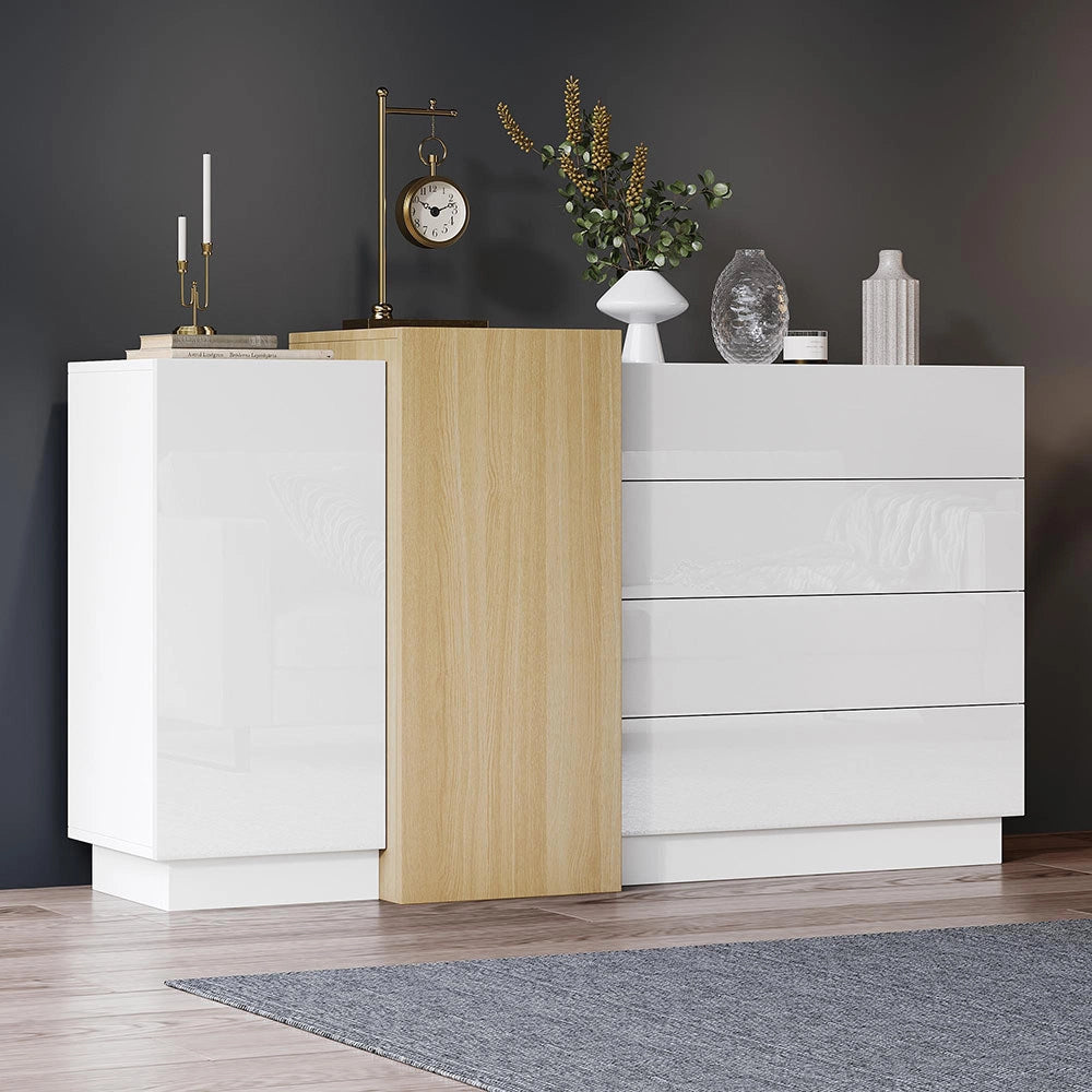 Buffet - Xylo - bianco minimalista spazio stoccaggio