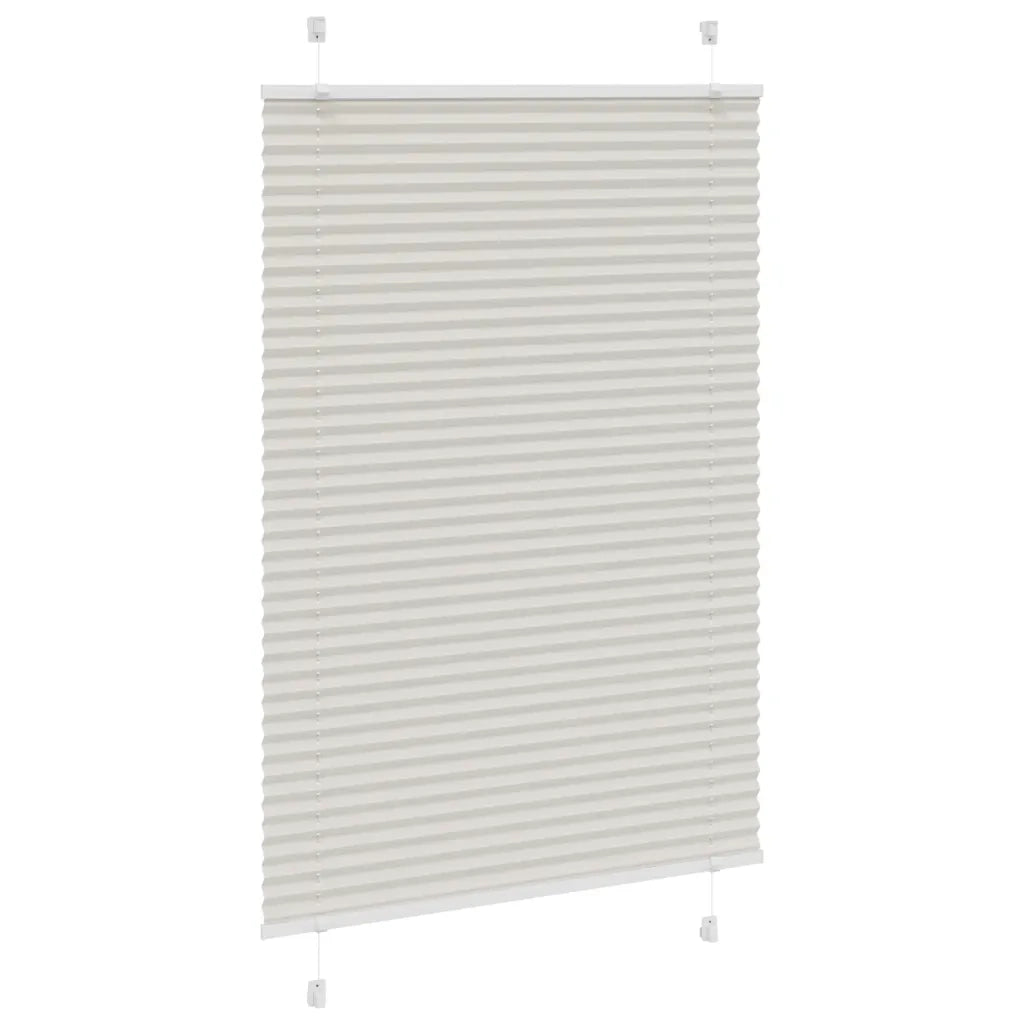 Tenda Plissettata Grigio Chiaro 100x100 cm Larghezza Tessuto 4015330