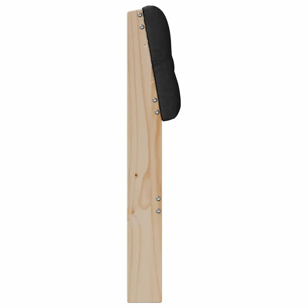 Testiera | Testata imbottita Nero 180 cm Pino massello