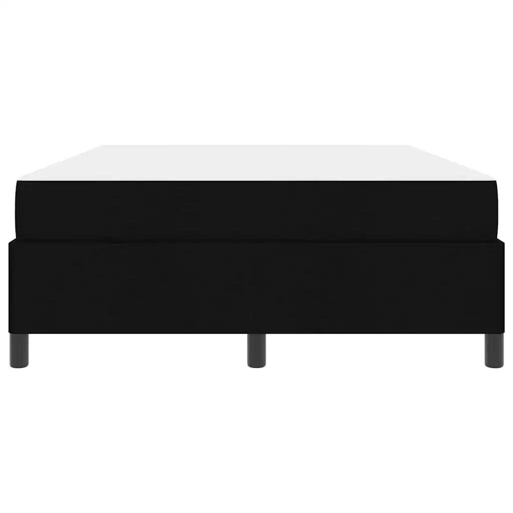 Letto a molle Nero 140 x 200 cm Tessuto