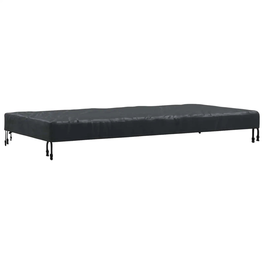 Copertura Tavolo Tinta unita Nero 182 x 92 x 15 cm Tessuto 4106107