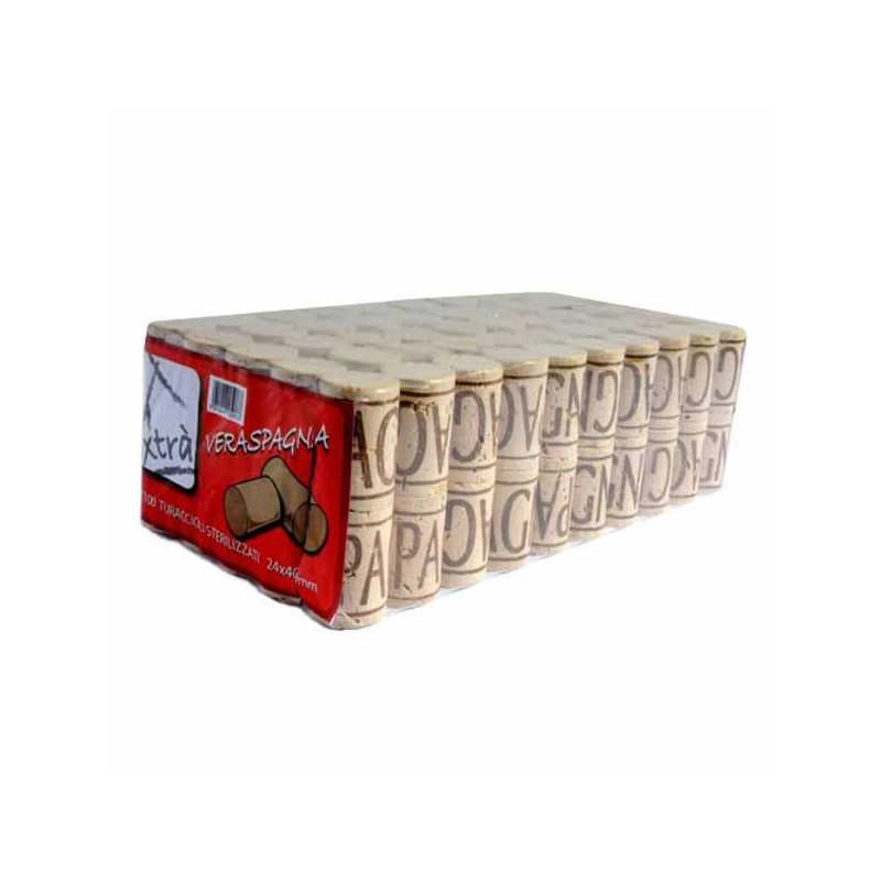 Tappo Sughero Vera Spagna 24X40 pz.100 Xtra