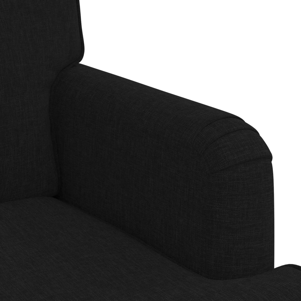 Divano Nero 162 x 80 x 85 cm Tessuto 42024492