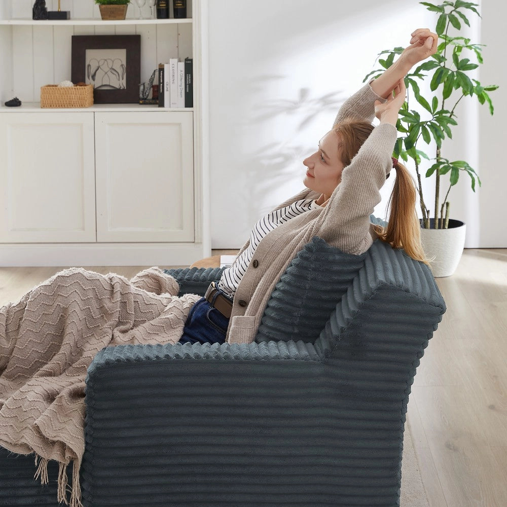 Divano Chaise Longue Letto ¨C Minimal ¨C Velluto grigio, 3 posti, reclinabile relax