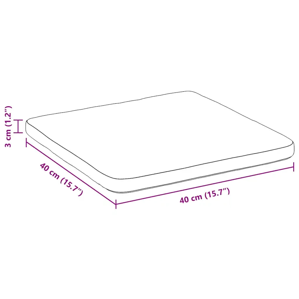 Cuscini per Seduta 4 pcs Rosa 40 x 40 x 3 cm Velluto 42015210