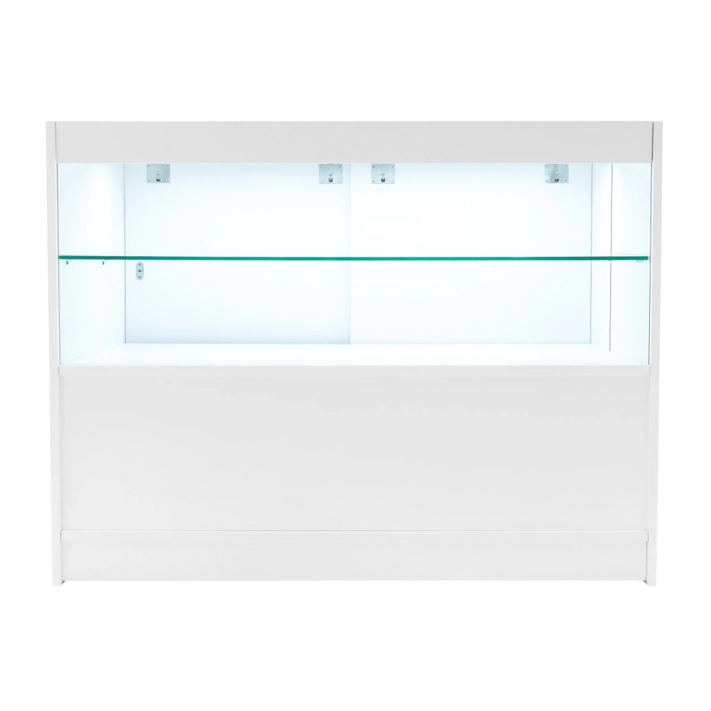Set Banconi Bianco Eclipse LED 2 x C1200 LM60 TB60 con Serrature e Vetrina