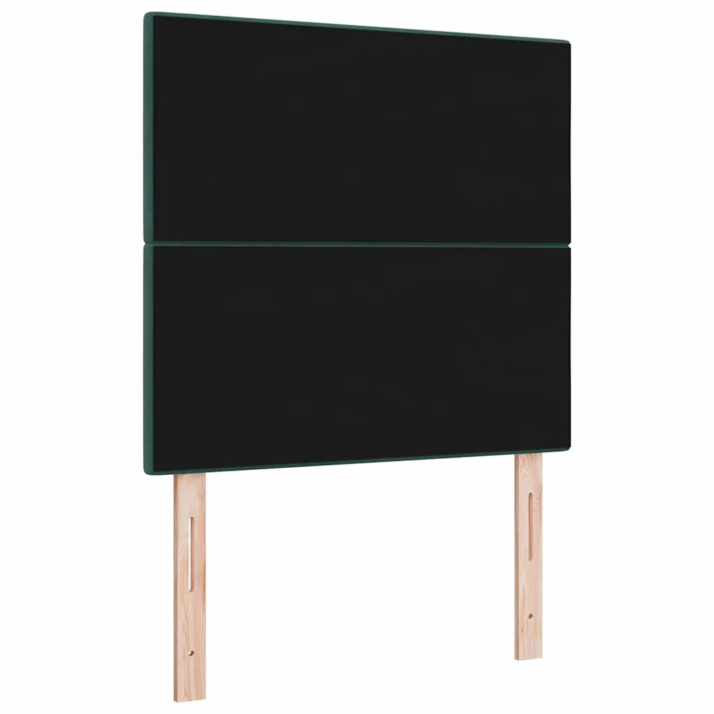 Testiera | Testata LED con strisce LED Verde 80 cm Velluto