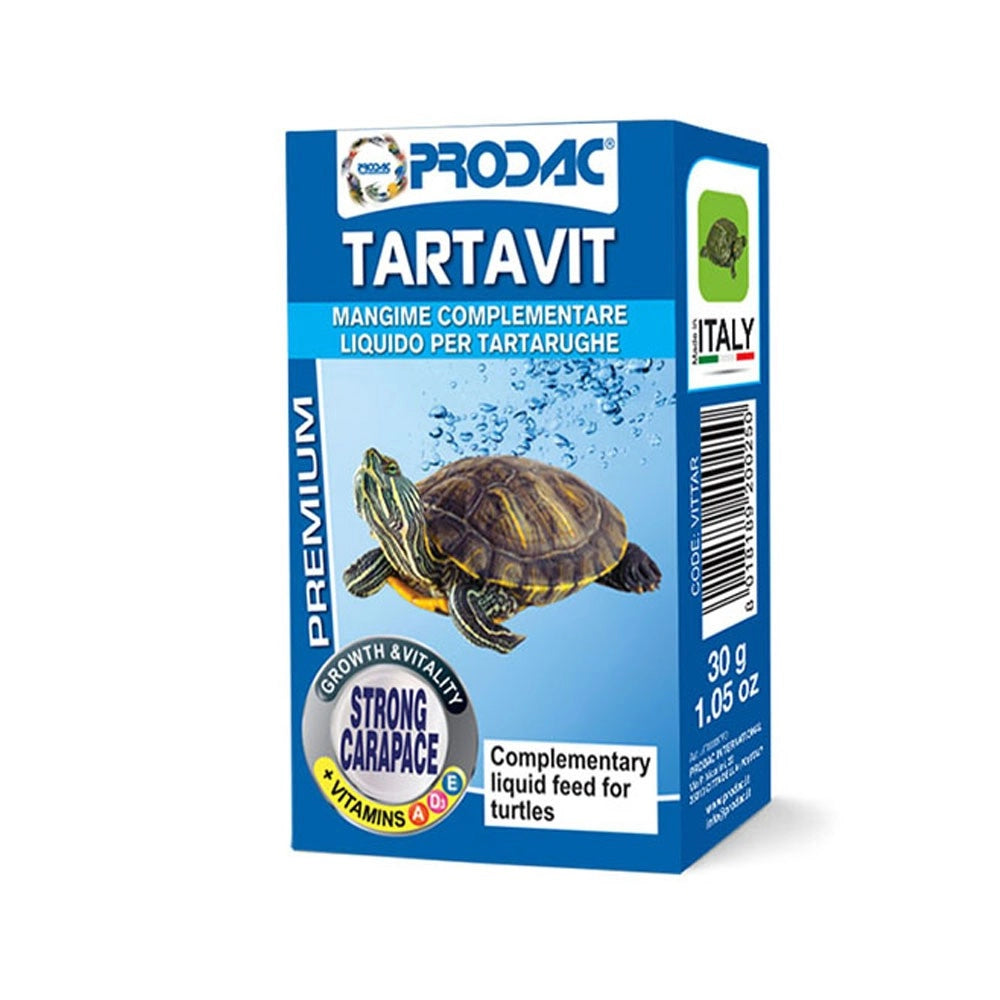 Prodac Tartavit 30ml - integratore di vitamine per tartarughe acquatiche