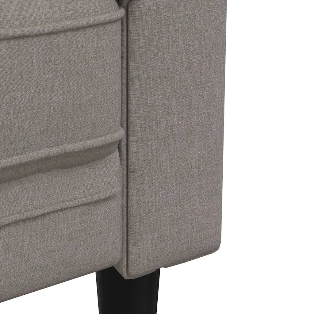 Poltrona | Sedia Relax Chesterfield Tortora in Tessuto