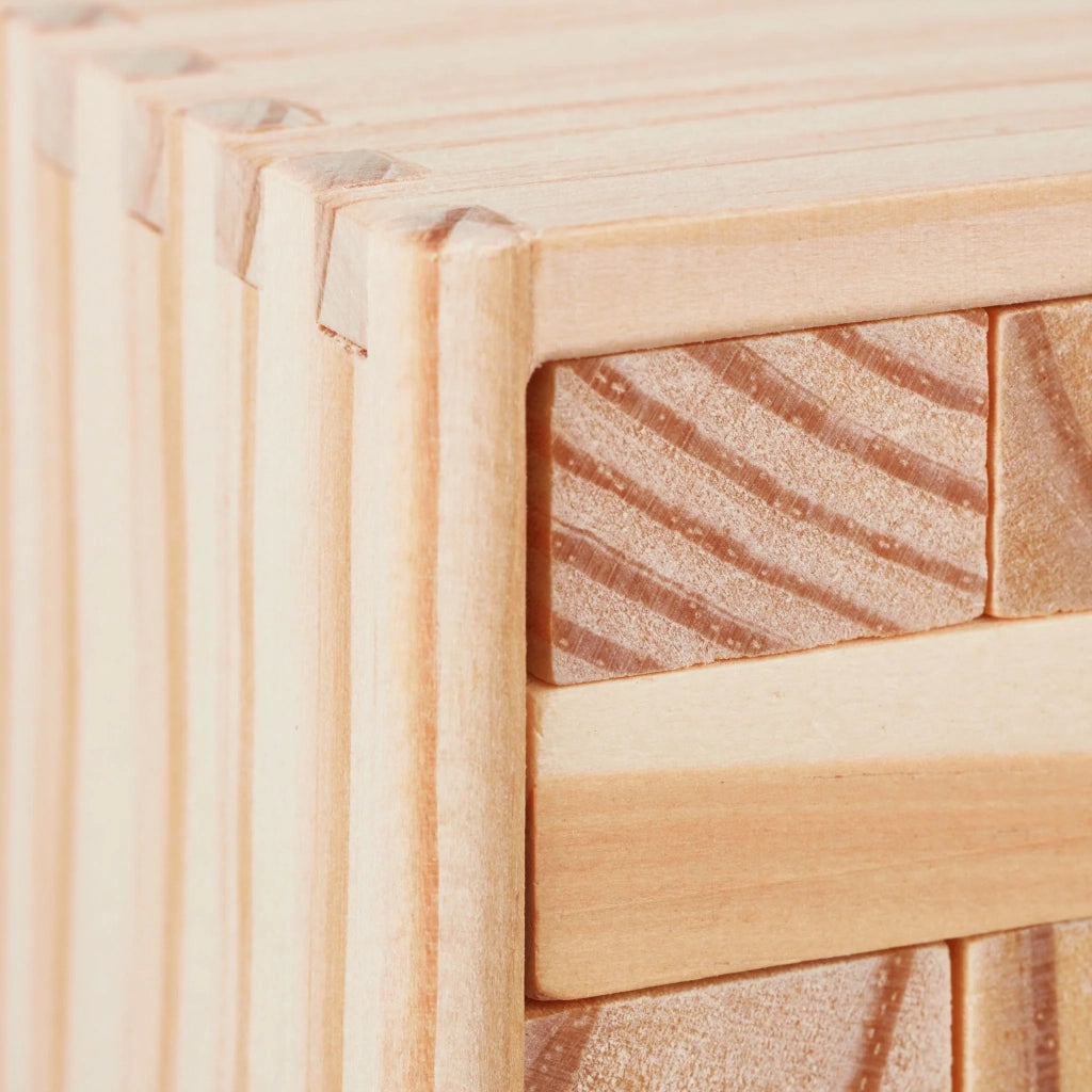 Gioco di impilamento in legno naturale per grandi e piccini 54 blocchi 30 x 30 x 30 cm atmosfera conviviale in legno chiaro 13_0004496