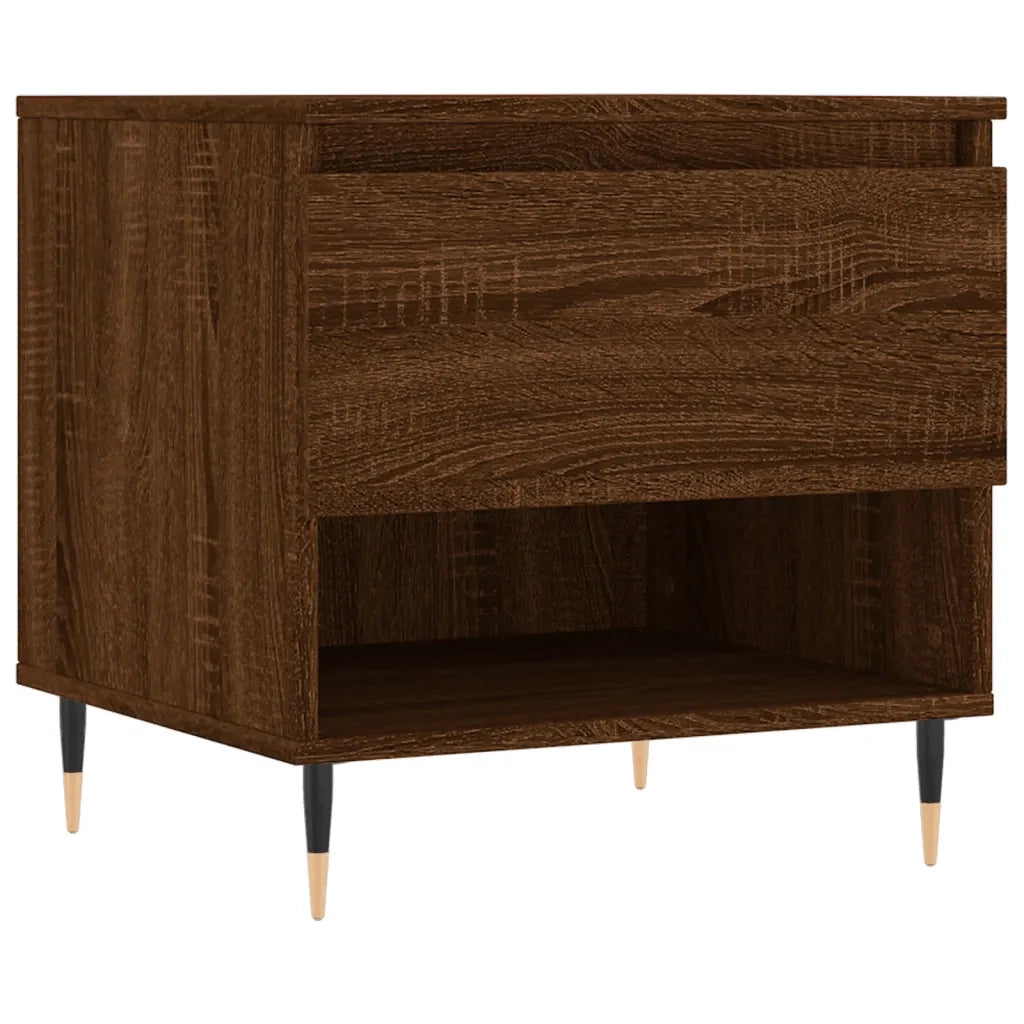 2 pz Tavolini salotto | Tavolino da caff¨¨ | Tavolino da Soggiorno Rovere Marrone 50x46x50 Legno Multistrato